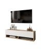 Έπιπλο τηλεόρασης επιτοίχιο Roscoe λευκό-oak 100x31.5x29.5εκ Υλικό: CLIPBOARD WITH MELAMINE COATING 18mm - MDF 176-000031 Έπιπλο τηλεόρασης επιτοίχιο Roscoe λευκό-oak 100x31.5x29.5εκ Υλικό: CLIPBOARD WITH MELAMINE COATING 18mm - MDF 176-000031