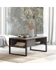 Τραπέζι σαλονιού Honora ανθρακί antique-μαύρο 100x60x44.5εκ Υλικό: CLIPBOARD WITH MELAMINE COATING - METAL 176-000033 Τραπέζι σαλονιού Honora ανθρακί antique-μαύρο 100x60x44.5εκ Υλικό: CLIPBOARD WITH MELAMINE COATING - METAL 176-000033