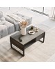 Τραπέζι σαλονιού Honora ανθρακί antique-μαύρο 100x60x44.5εκ Υλικό: CLIPBOARD WITH MELAMINE COATING - METAL 176-000033 Τραπέζι σαλονιού Honora ανθρακί antique-μαύρο 100x60x44.5εκ Υλικό: CLIPBOARD WITH MELAMINE COATING - METAL 176-000033
