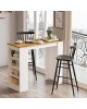 Τραπέζι μπαρ Riff λευκό-sonoma 120x51.5x101.5εκ Υλικό: CLIPBOARD WITH MELAMINE COATING 18mm 176-000052 Τραπέζι μπαρ Riff λευκό-sonoma 120x51.5x101.5εκ Υλικό: CLIPBOARD WITH MELAMINE COATING 18mm 176-000052