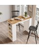 Τραπέζι μπαρ Riff λευκό-sonoma 120x51.5x101.5εκ Υλικό: CLIPBOARD WITH MELAMINE COATING 18mm 176-000052 Τραπέζι μπαρ Riff λευκό-sonoma 120x51.5x101.5εκ Υλικό: CLIPBOARD WITH MELAMINE COATING 18mm 176-000052