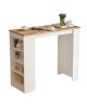 Τραπέζι μπαρ Riff λευκό-sonoma 120x51.5x101.5εκ Υλικό: CLIPBOARD WITH MELAMINE COATING 18mm 176-000052 Τραπέζι μπαρ Riff λευκό-sonoma 120x51.5x101.5εκ Υλικό: CLIPBOARD WITH MELAMINE COATING 18mm 176-000052