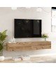 Έπιπλο τηλεόρασης επιτοίχιο Dello sonoma 180x31.6x29.6εκ Υλικό: CLIPBOARD WITH MELAMINE COATING 18mm - MDF 176-000060 Έπιπλο τηλεόρασης επιτοίχιο Dello sonoma 180x31.6x29.6εκ Υλικό: CLIPBOARD WITH MELAMINE COATING 18mm - MDF 176-000060