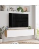 Έπιπλο τηλεόρασης επιτοίχιο Serit λευκό-sonoma 140x31.6x29.6εκ Υλικό: CLIPBOARD WITH MELAMINE COATING 18mm - MDF 176-000062 Έπιπλο τηλεόρασης επιτοίχιο Serit λευκό-sonoma 140x31.6x29.6εκ Υλικό: CLIPBOARD WITH MELAMINE COATING 18mm - MDF 176-000062
