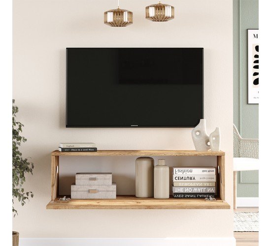 Έπιπλο τηλεόρασης επιτοίχιο Serit sonoma 100x31.6x29.6εκ Υλικό: CLIPBOARD WITH MELAMINE COATING 18mm - MDF 176-000066 Έπιπλο τηλεόρασης επιτοίχιο Serit sonoma 100x31.6x29.6εκ Υλικό: CLIPBOARD WITH MELAMINE COATING 18mm - MDF 176-000066