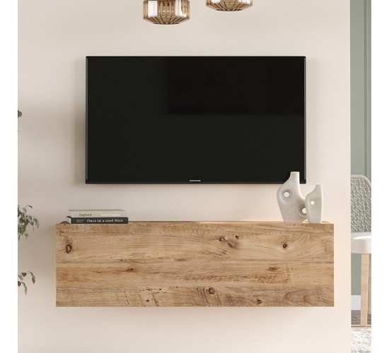 Έπιπλο τηλεόρασης επιτοίχιο Serit sonoma 100x31.6x29.6εκ Υλικό: CLIPBOARD WITH MELAMINE COATING 18mm - MDF 176-000066 Έπιπλο τηλεόρασης επιτοίχιο Serit sonoma 100x31.6x29.6εκ Υλικό: CLIPBOARD WITH MELAMINE COATING 18mm - MDF 176-000066