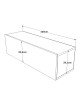 Έπιπλο τηλεόρασης επιτοίχιο Serit sonoma 100x31.6x29.6εκ Υλικό: CLIPBOARD WITH MELAMINE COATING 18mm - MDF 176-000066 Έπιπλο τηλεόρασης επιτοίχιο Serit sonoma 100x31.6x29.6εκ Υλικό: CLIPBOARD WITH MELAMINE COATING 18mm - MDF 176-000066