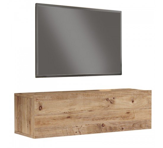 Έπιπλο τηλεόρασης επιτοίχιο Serit sonoma 100x31.6x29.6εκ Υλικό: CLIPBOARD WITH MELAMINE COATING 18mm - MDF 176-000066 Έπιπλο τηλεόρασης επιτοίχιο Serit sonoma 100x31.6x29.6εκ Υλικό: CLIPBOARD WITH MELAMINE COATING 18mm - MDF 176-000066