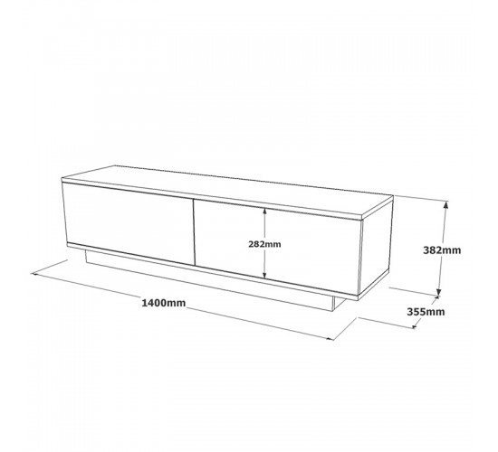Έπιπλο τηλεόρασης Zoeva wenge 140x.35x38.2εκ Υλικό: CLIPBOARD WITH MELAMINE COATING 18mm - MDF 176-000069 Έπιπλο τηλεόρασης Zoeva wenge 140x.35x38.2εκ Υλικό: CLIPBOARD WITH MELAMINE COATING 18mm - MDF 176-000069