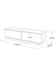 Έπιπλο τηλεόρασης Zoeva wenge 140x.35x38.2εκ Υλικό: CLIPBOARD WITH MELAMINE COATING 18mm - MDF 176-000069 Έπιπλο τηλεόρασης Zoeva wenge 140x.35x38.2εκ Υλικό: CLIPBOARD WITH MELAMINE COATING 18mm - MDF 176-000069