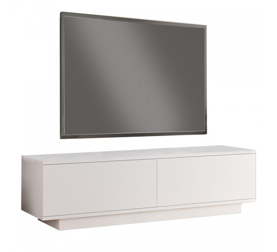 Έπιπλο τηλεόρασης Zoeva λευκό 140x.35x38.2εκ Υλικό: CLIPBOARD WITH MELAMINE COATING 18mm - MDF 176-000071 Έπιπλο τηλεόρασης Zoeva λευκό 140x.35x38.2εκ Υλικό: CLIPBOARD WITH MELAMINE COATING 18mm - MDF 176-000071