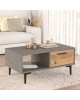 Τραπέζι σαλονιού Jethro cement-sonoma 90x51x40.6εκ Υλικό: CLIPBOARD WITH MELAMINE COATING 18mm - MDF - METAL 176-000073 Τραπέζι σαλονιού Jethro cement-sonoma 90x51x40.6εκ Υλικό: CLIPBOARD WITH MELAMINE COATING 18mm - MDF - METAL 176-000073