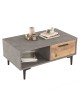 Τραπέζι σαλονιού Jethro cement-sonoma 90x51x40.6εκ Υλικό: CLIPBOARD WITH MELAMINE COATING 18mm - MDF - METAL 176-000073 Τραπέζι σαλονιού Jethro cement-sonoma 90x51x40.6εκ Υλικό: CLIPBOARD WITH MELAMINE COATING 18mm - MDF - METAL 176-000073