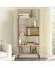 Βιβλιοθήκη Neville φυσικό-ανθρακί 72x25x163.3εκ Υλικό: CLIPBOARD WITH MELAMINE COATING 18mm - METAL - MDF 176-000074 Βιβλιοθήκη Neville φυσικό-ανθρακί 72x25x163.3εκ Υλικό: CLIPBOARD WITH MELAMINE COATING 18mm - METAL - MDF 176-000074
