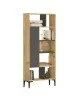 Βιβλιοθήκη Neville φυσικό-ανθρακί 72x25x163.3εκ Υλικό: CLIPBOARD WITH MELAMINE COATING 18mm - METAL - MDF 176-000074 Βιβλιοθήκη Neville φυσικό-ανθρακί 72x25x163.3εκ Υλικό: CLIPBOARD WITH MELAMINE COATING 18mm - METAL - MDF 176-000074