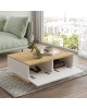 Τραπέζι σαλονιού Thunder sonoma-λευκό 90x60x31.5εκ Υλικό: CLIPBOARD WITH MELAMINE COATING 18mm - MDF - METAL 176-000106 Τραπέζι σαλονιού Thunder sonoma-λευκό 90x60x31.5εκ Υλικό: CLIPBOARD WITH MELAMINE COATING 18mm - MDF - METAL 176-000106