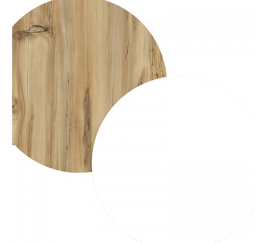 Τραπέζι σαλονιού Thunder sonoma-λευκό 90x60x31.5εκ Υλικό: CLIPBOARD WITH MELAMINE COATING 18mm - MDF - METAL 176-000106 Τραπέζι σαλονιού Thunder sonoma-λευκό 90x60x31.5εκ Υλικό: CLIPBOARD WITH MELAMINE COATING 18mm - MDF - METAL 176-000106