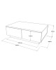 Τραπέζι σαλονιού Thunder sonoma-λευκό 90x60x31.5εκ Υλικό: CLIPBOARD WITH MELAMINE COATING 18mm - MDF - METAL 176-000106 Τραπέζι σαλονιού Thunder sonoma-λευκό 90x60x31.5εκ Υλικό: CLIPBOARD WITH MELAMINE COATING 18mm - MDF - METAL 176-000106