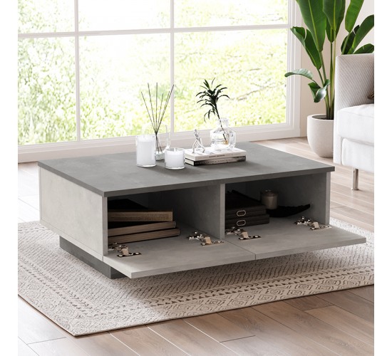 Τραπέζι σαλονιού Thunder ανθρακί antique-γκρι antique 90x60x31.5εκ Υλικό: CLIPBOARD WITH MELAMINE COATING 18mm - MDF - METAL 176-000107 Τραπέζι σαλονιού Thunder ανθρακί antique-γκρι antique 90x60x31.5εκ Υλικό: CLIPBOARD WITH MELAMINE COATING 18mm - MDF - METAL 176-000107