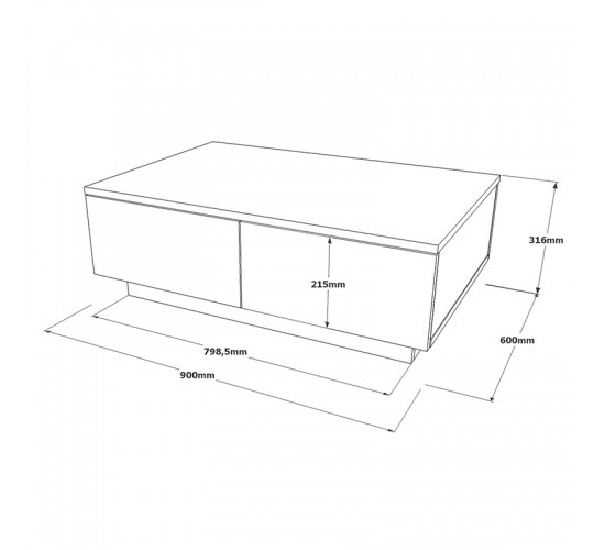 Τραπέζι σαλονιού Thunder ανθρακί antique-γκρι antique 90x60x31.5εκ Υλικό: CLIPBOARD WITH MELAMINE COATING 18mm - MDF - METAL 176-000107 Τραπέζι σαλονιού Thunder ανθρακί antique-γκρι antique 90x60x31.5εκ Υλικό: CLIPBOARD WITH MELAMINE COATING 18mm - MDF - METAL 176-000107