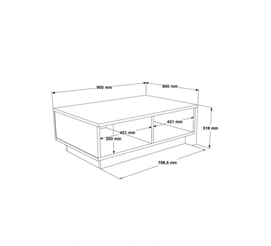 Τραπέζι σαλονιού Thunder ανθρακί antique-γκρι antique 90x60x31.5εκ Υλικό: CLIPBOARD WITH MELAMINE COATING 18mm - MDF - METAL 176-000107 Τραπέζι σαλονιού Thunder ανθρακί antique-γκρι antique 90x60x31.5εκ Υλικό: CLIPBOARD WITH MELAMINE COATING 18mm - MDF - METAL 176-000107