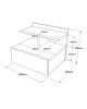Κομοδίνο Discover επιτοίχιο sonoma 40x35.5x32εκ Υλικό: CLIPBOARD WITH MELAMINE COATING 176-000120