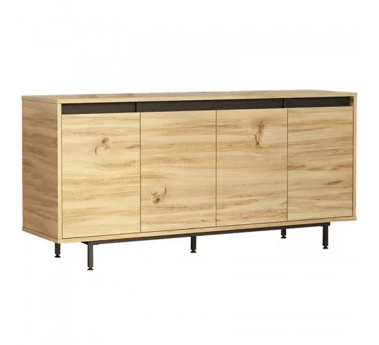 Μπουφές Jethro sonoma-wenge 160x44.5x75.5εκ Υλικό: CLIPBOARD WITH MELAMINE COATING - 1.8CM- METAL 176-000121 Μπουφές Jethro sonoma-wenge 160x44.5x75.5εκ Υλικό: CLIPBOARD WITH MELAMINE COATING - 1.8CM- METAL 176-000121