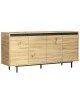 Μπουφές Jethro sonoma-wenge 160x44.5x75.5εκ Υλικό: CLIPBOARD WITH MELAMINE COATING - 1.8CM- METAL 176-000121 Μπουφές Jethro sonoma-wenge 160x44.5x75.5εκ Υλικό: CLIPBOARD WITH MELAMINE COATING - 1.8CM- METAL 176-000121
