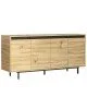 Μπουφές Jethro sonoma-wenge 160x44.5x75.5εκ Υλικό: CLIPBOARD WITH MELAMINE COATING - 1.8CM- METAL 176-000121 Μπουφές Jethro sonoma-wenge 160x44.5x75.5εκ Υλικό: CLIPBOARD WITH MELAMINE COATING - 1.8CM- METAL 176-000121