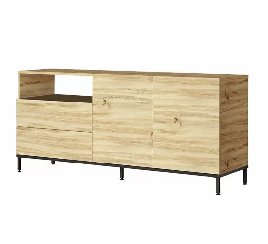 Μπουφές Evaluate sonoma-wenge 170x46.5x75.5εκ Υλικό: CLIPBOARD WITH MELAMINE COATING - PP 176-000124 Μπουφές Evaluate sonoma-wenge 170x46.5x75.5εκ Υλικό: CLIPBOARD WITH MELAMINE COATING - PP 176-000124