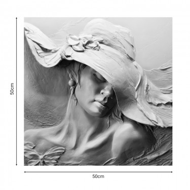 Πίνακας σε καμβά Gracy ψηφιακής εκτύπωσης 50x1.8x50εκ Υλικό: MELAMINE 176-000159