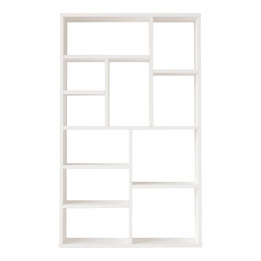Βιβλιοθήκη Boteca 10θέσεων σε λευκή απόχρωση 75x22x123.6εκ Υλικό: 18mm Melamine Particleboard 176-000202