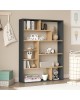 Βιβλιοθήκη Decora σε φυσική-ανθρακί απόχρωση 90x22x123.6εκ Υλικό: 18mm Melamine Particleboard 176-000203 Βιβλιοθήκη Decora σε φυσική-ανθρακί απόχρωση 90x22x123.6εκ Υλικό: 18mm Melamine Particleboard 176-000203
