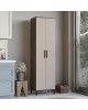 Ντουλάπι-στήλη Cambi σε καφέ-ανθρακί απόχρωση 50x35.5x183.6εκ Υλικό: 18mm Melamine Particleboard-METAL 176-000218 Ντουλάπι-στήλη Cambi σε καφέ-ανθρακί απόχρωση 50x35.5x183.6εκ Υλικό: 18mm Melamine Particleboard-METAL 176-000218