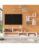 Σύνθετο σαλονιού Kakomo σε λευκή απόχρωση 170x29.5x43εκ Υλικό: 18mm Melamine Particleboard 176-000221 Σύνθετο σαλονιού Kakomo σε λευκή απόχρωση 170x29.5x43εκ Υλικό: 18mm Melamine Particleboard 176-000221