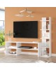 Σύνθετο σαλονιού Perla σε λευκή απόχρωση 120x29.5x41,8εκ Υλικό: 18mm Melamine Particleboard 176-000223 Σύνθετο σαλονιού Perla σε λευκή απόχρωση 120x29.5x41,8εκ Υλικό: 18mm Melamine Particleboard 176-000223