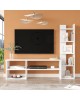 Σύνθετο σαλονιού Perla σε λευκή απόχρωση 120x29.5x41,8εκ Υλικό: 18mm Melamine Particleboard 176-000223 Σύνθετο σαλονιού Perla σε λευκή απόχρωση 120x29.5x41,8εκ Υλικό: 18mm Melamine Particleboard 176-000223