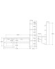 Σύνθετο σαλονιού Perla σε λευκή απόχρωση 120x29.5x41,8εκ Υλικό: 18mm Melamine Particleboard 176-000223 Σύνθετο σαλονιού Perla σε λευκή απόχρωση 120x29.5x41,8εκ Υλικό: 18mm Melamine Particleboard 176-000223