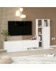 Σύνθετο σαλονιού Damon σε λευκή απόχρωση 140x29.5x39.5εκ Υλικό: 18mm Melamine Particleboard 176-000225 Σύνθετο σαλονιού Damon σε λευκή απόχρωση 140x29.5x39.5εκ Υλικό: 18mm Melamine Particleboard 176-000225