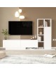 Σύνθετο σαλονιού Damon σε λευκή απόχρωση 140x29.5x39.5εκ Υλικό: 18mm Melamine Particleboard 176-000225 Σύνθετο σαλονιού Damon σε λευκή απόχρωση 140x29.5x39.5εκ Υλικό: 18mm Melamine Particleboard 176-000225