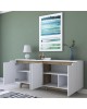 Μπουφές Rafaelo λευκό-καρυδί 180x45x78,5εκ Υλικό: CLIPBOARD 18MM WITH MELAMINE 182-000004 Μπουφές Rafaelo λευκό-καρυδί 180x45x78,5εκ Υλικό: CLIPBOARD 18MM WITH MELAMINE 182-000004