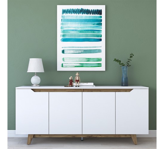 Μπουφές Rafaelo λευκό-καρυδί 180x45x78,5εκ Υλικό: CLIPBOARD 18MM WITH MELAMINE 182-000004 Μπουφές Rafaelo λευκό-καρυδί 180x45x78,5εκ Υλικό: CLIPBOARD 18MM WITH MELAMINE 182-000004