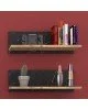 Σύνθετο σαλονιού Kasia pakoworld oak-μαύρο μαρμάρου 180x35x48,5εκ Σύνθετο σαλονιού Kasia pakoworld oak-μαύρο μαρμάρου 180x35x48,5εκ