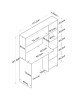 Γραφείο εργασίας-ραφιέρα Janson λευκό 113x40x142εκ Υλικό: CLIPBOARD WITH MELAMINE 18mm 182-000033 Γραφείο εργασίας-ραφιέρα Janson λευκό 113x40x142εκ Υλικό: CLIPBOARD WITH MELAMINE 18mm 182-000033