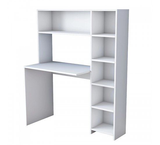 Γραφείο εργασίας-ραφιέρα Janson λευκό 113x40x142εκ Υλικό: CLIPBOARD WITH MELAMINE 18mm 182-000033 Γραφείο εργασίας-ραφιέρα Janson λευκό 113x40x142εκ Υλικό: CLIPBOARD WITH MELAMINE 18mm 182-000033