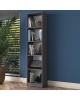 Βιβλιοθήκη Goldie ανθρακί-λευκό 40x25x161.80εκ Υλικό: CLIPBOARD 18MM WITH MELAMINE 18mm 182-000053 Βιβλιοθήκη Goldie ανθρακί-λευκό 40x25x161.80εκ Υλικό: CLIPBOARD 18MM WITH MELAMINE 18mm 182-000053