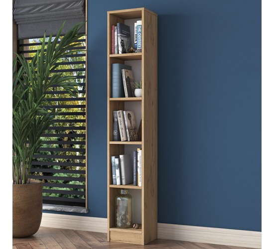 Βιβλιοθήκη Goldie φυσικό-λευκό 30x25x170εκ Υλικό: CLIPBOARD 18MM WITH MELAMINE 18mm 182-000063 Βιβλιοθήκη Goldie φυσικό-λευκό 30x25x170εκ Υλικό: CLIPBOARD 18MM WITH MELAMINE 18mm 182-000063