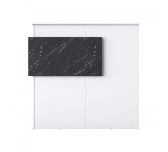 Γραφείο reception Triana μελαμίνης λευκό-ανθρακί 110x40x110εκ Υλικό: European E1 Grade Melamine Faced 18 mm Particle Board 182-000070 Γραφείο reception Triana μελαμίνης λευκό-ανθρακί 110x40x110εκ Υλικό: European E1 Grade Melamine Faced 18 mm Particle Board 182-000070