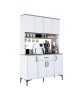 Mπουφές με ράφι Cordie λευκό μελαμίνης 120x40x184.2εκ Υλικό: MELAMINE-PP 182-000108 Mπουφές με ράφι Cordie λευκό μελαμίνης 120x40x184.2εκ Υλικό: MELAMINE-PP 182-000108