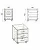 Συρταριέρα τροχήλατη Luke wenge 40x48.5x53.5εκ Υλικό: CLIPBOARD WITH MELAMINE 184-000043 Συρταριέρα τροχήλατη Luke wenge 40x48.5x53.5εκ Υλικό: CLIPBOARD WITH MELAMINE 184-000043